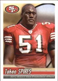 2010 Panini NFL Sticker Collection #500 Takeo Spikes Front