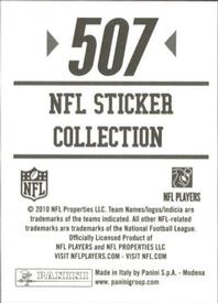 2010 Panini NFL Sticker Collection #507 Justin Forsett Back