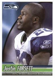 2010 Panini NFL Sticker Collection #507 Justin Forsett Front