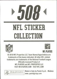 2010 Panini NFL Sticker Collection #508 Leon Washington Back