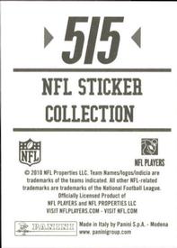 2010 Panini NFL Sticker Collection #515 Lofa Tatupu Back