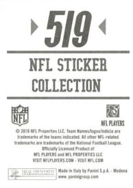2010 Panini NFL Sticker Collection #519 T.J. Houshmandzadeh Back