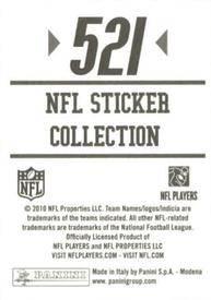 2010 Panini NFL Sticker Collection #521 Sam Bradford Back
