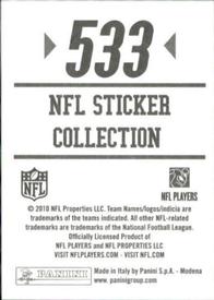 2010 Panini NFL Sticker Collection #533 Steven Jackson Back
