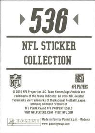 2010 Panini NFL Sticker Collection #536 Matt Schaub Back
