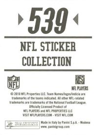 2010 Panini NFL Sticker Collection #539 Patrick Willis Back