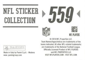 2010 Panini NFL Sticker Collection #559 Super Bowl XXXVI Back