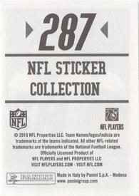 2010 Panini NFL Sticker Collection #287 Jason Witten Back