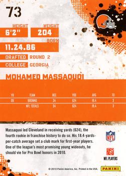 2010 Score - Glossy #73 Mohamed Massaquoi Back