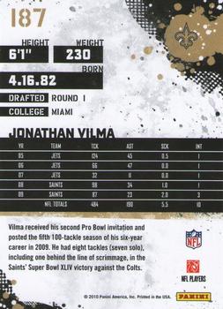 2010 Score - Glossy #187 Jonathan Vilma Back