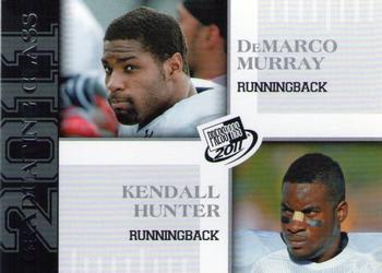 2011 Press Pass #100 DeMarco Murray / Kendall Hunter Front