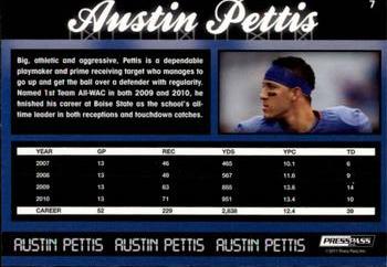 2011 Press Pass #7 Austin Pettis Back