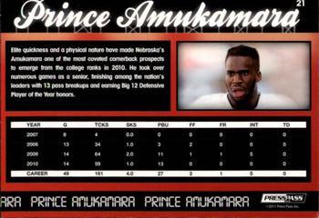 2011 Press Pass #21 Prince Amukamara Back