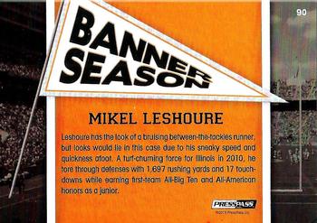 2011 Press Pass #90 Mikel Leshoure Back