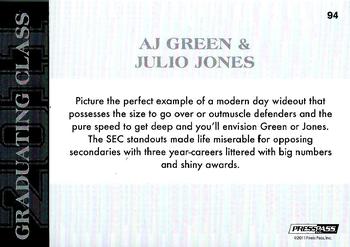 2011 Press Pass #94 A.J. Green / Julio Jones Back