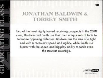 2011 Press Pass #98 Jonathan Baldwin / Torrey Smith Back