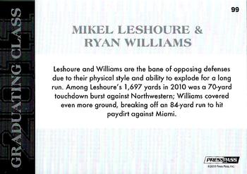 2011 Press Pass #99 Mikel Leshoure / Ryan Williams Back