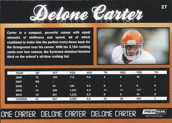 2011 Press Pass #27 Delone Carter Back