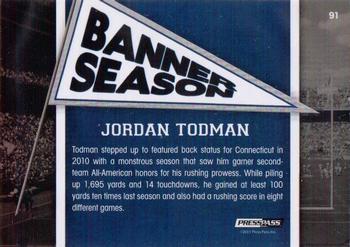 2011 Press Pass #91 Jordan Todman Back