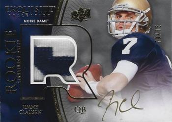 2010 Upper Deck Exquisite Collection #106 Jimmy Clausen Front