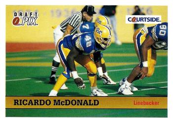 1992 Courtside Draft Pix #22 Ricardo McDonald Front
