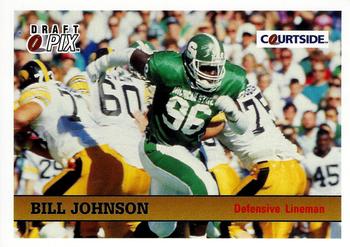 1992 Courtside Draft Pix #63 Bill Johnson Front
