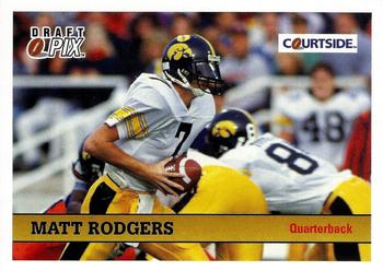 1992 Courtside Draft Pix #71 Matt Rodgers Front