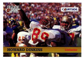 1992 Courtside Draft Pix #72 Howard Dinkins Front