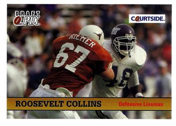 1992 Courtside Draft Pix #78 Roosevelt Collins Front