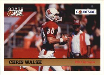 1992 Courtside Draft Pix #115 Chris Walsh Front