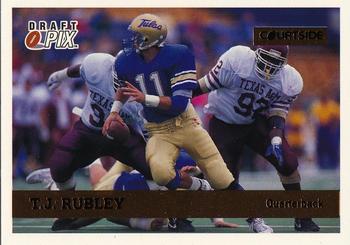1992 Courtside Draft Pix - Bronze #87 T.J. Rubley Front