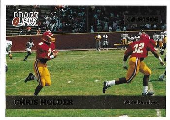 1992 Courtside Draft Pix - Gold #16 Chris Holder Front