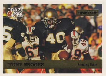 1992 Courtside Draft Pix - Gold #55 Tony Brooks Front
