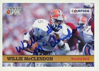 1992 Courtside Draft Pix - Authentic Signatures #37 Willie McClendon Front