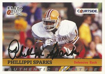 1992 Courtside Draft Pix - Authentic Signatures #39 Phillippi Sparks Front