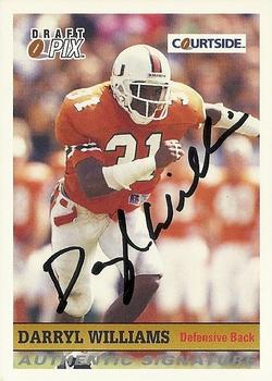 1992 Courtside Draft Pix - Authentic Signatures #40 Darryl Williams Front