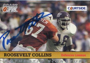 1992 Courtside Draft Pix - Authentic Signatures #78 Roosevelt Collins Front