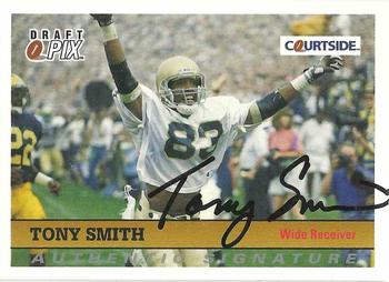1992 Courtside Draft Pix - Authentic Signatures #138 Tony Smith Front