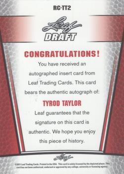 2011 Leaf Metal Draft #RC-TT2 Tyrod Taylor Back