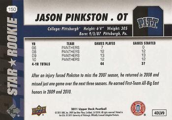 2011 Upper Deck #150 Jason Pinkston Back