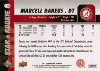 2011 Upper Deck #178 Marcell Dareus Back