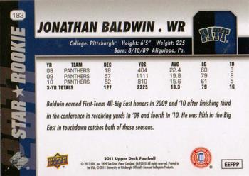 2011 Upper Deck #183 Jonathan Baldwin Back