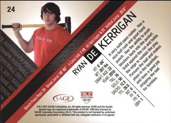 2011 SAGE #24 Ryan Kerrigan Back