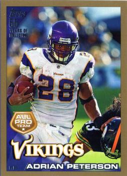 2010 Topps - Gold #103 Adrian Peterson Front