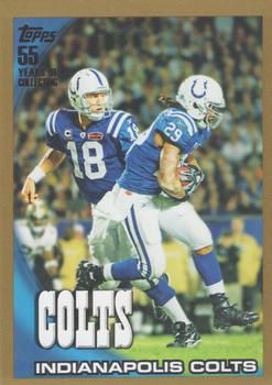 2010 Topps - Gold #79 Indianapolis Colts Front