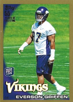 2010 Topps - Gold #294 Everson Griffen Front