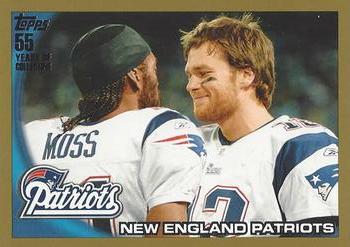 2010 Topps - Gold #347 New England Patriots Front