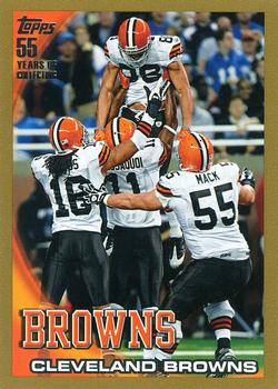 2010 Topps - Gold #377 Cleveland Browns Front