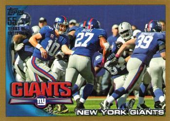 2010 Topps - Gold #116 New York Giants Front