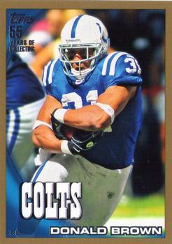 2010 Topps - Gold #131 Donald Brown Front